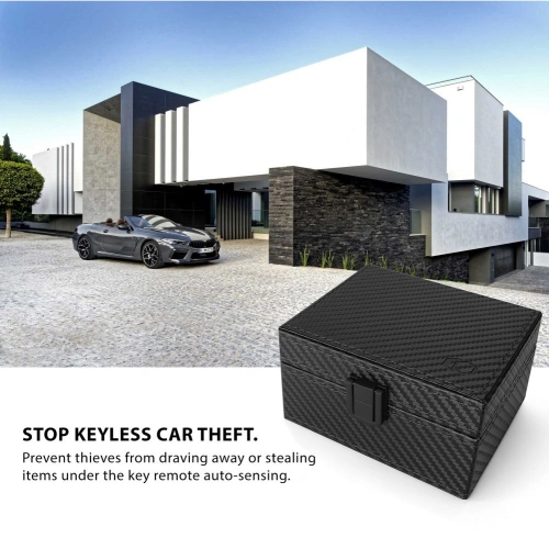 Klatka Faradaya Tech-Protect V3 Keyless Rfid Signal Blocker Box Carbon