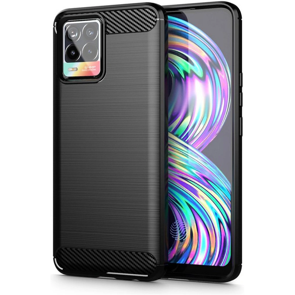 Hurtownia GSM - Etui Tech-Protect TPUCarbon Realme 8 5G/Narzo 30 5G Black - THP533BLK - {ean13} - Hurt