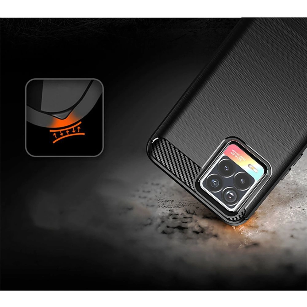 Hurtownia GSM - Etui Tech-Protect TPUCarbon Realme 8 5G/Narzo 30 5G Black - THP533BLK - {ean13} - Hurt