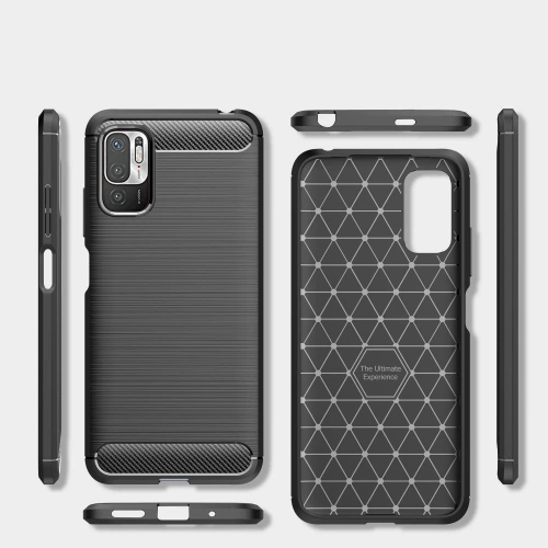 Etui Tech-Protect TPUCarbon POCO M3 Pro 5G/Redmi Note 10 5G Black