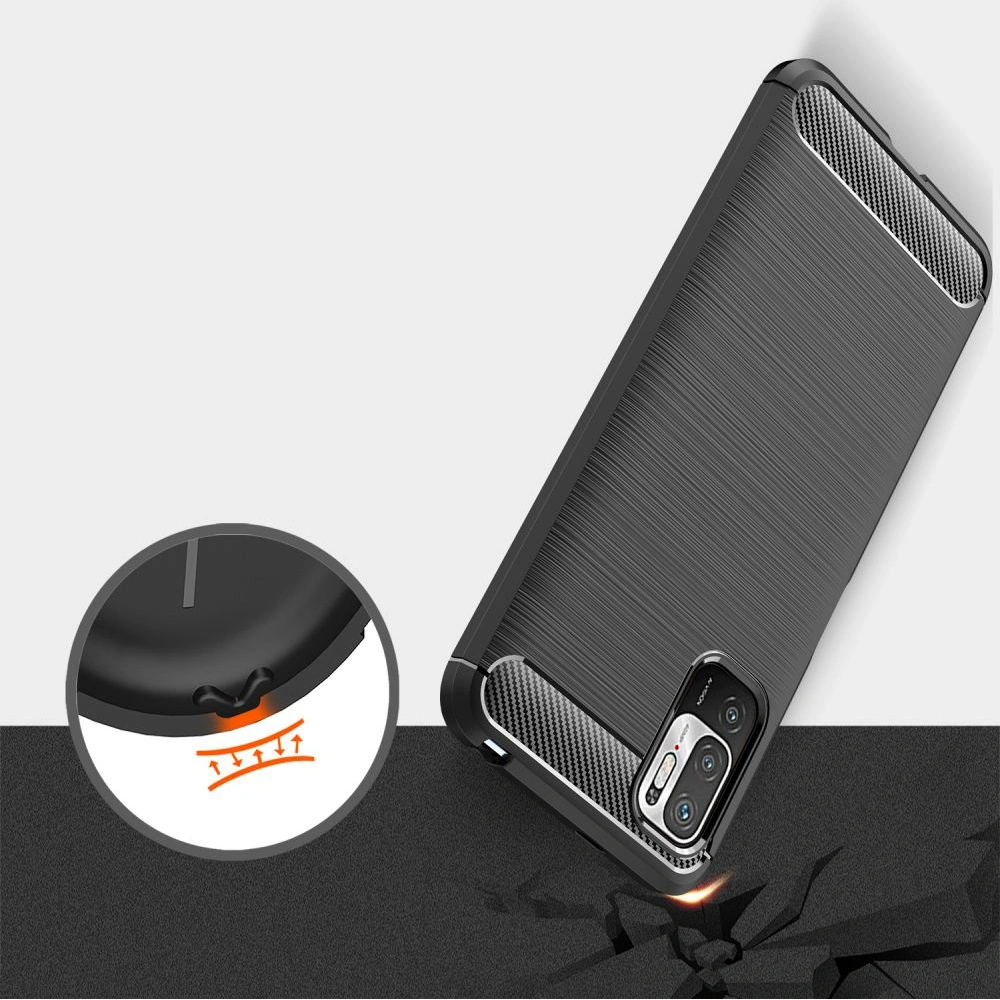 Hurtownia GSM - Etui Tech-Protect TPUCarbon POCO M3 Pro 5G/Redmi Note 10 5G černá - THP536BLK - {ean13} - Hurt