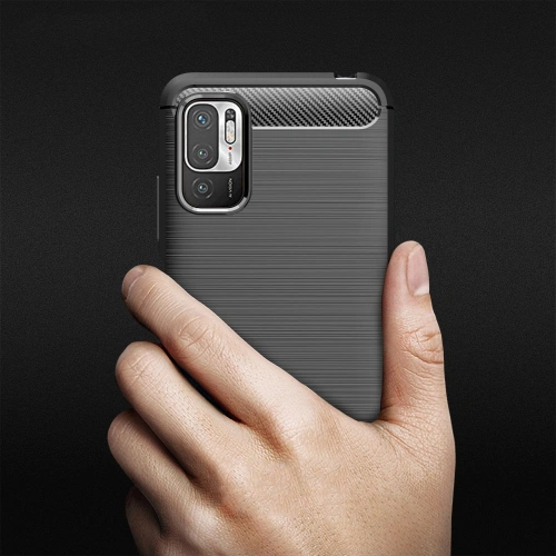 Etui Tech-Protect TPUCarbon POCO M3 Pro 5G/Redmi Note 10 5G Black