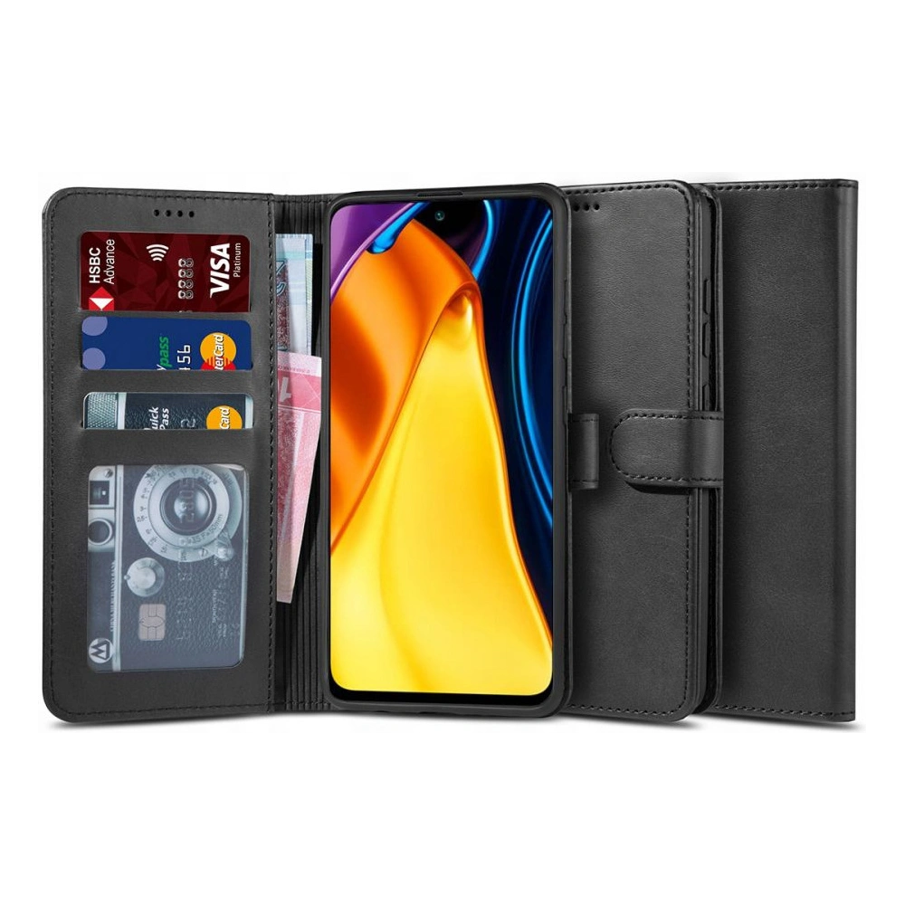 Hurtownia GSM - Etui Tech-Protect Wallet 2 POCO M3 Pro 5G/Redmi Note 10 5G Black - THP547BLK - {ean13} - Hurt