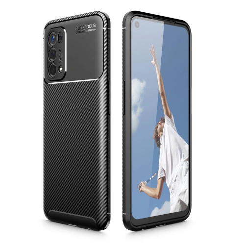 Etui Tech-Protect TPUCarbon Oppo A54 5G/A74 5G Black