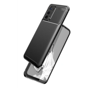 Etui Tech-Protect TPUCarbon Oppo A54 5G/A74 5G Black