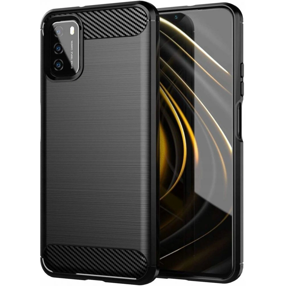 Hurtownia GSM - Etui Tech-Protect TPUCarbon Redmi 9T černé - THP557BLK - {ean13} - Hurt