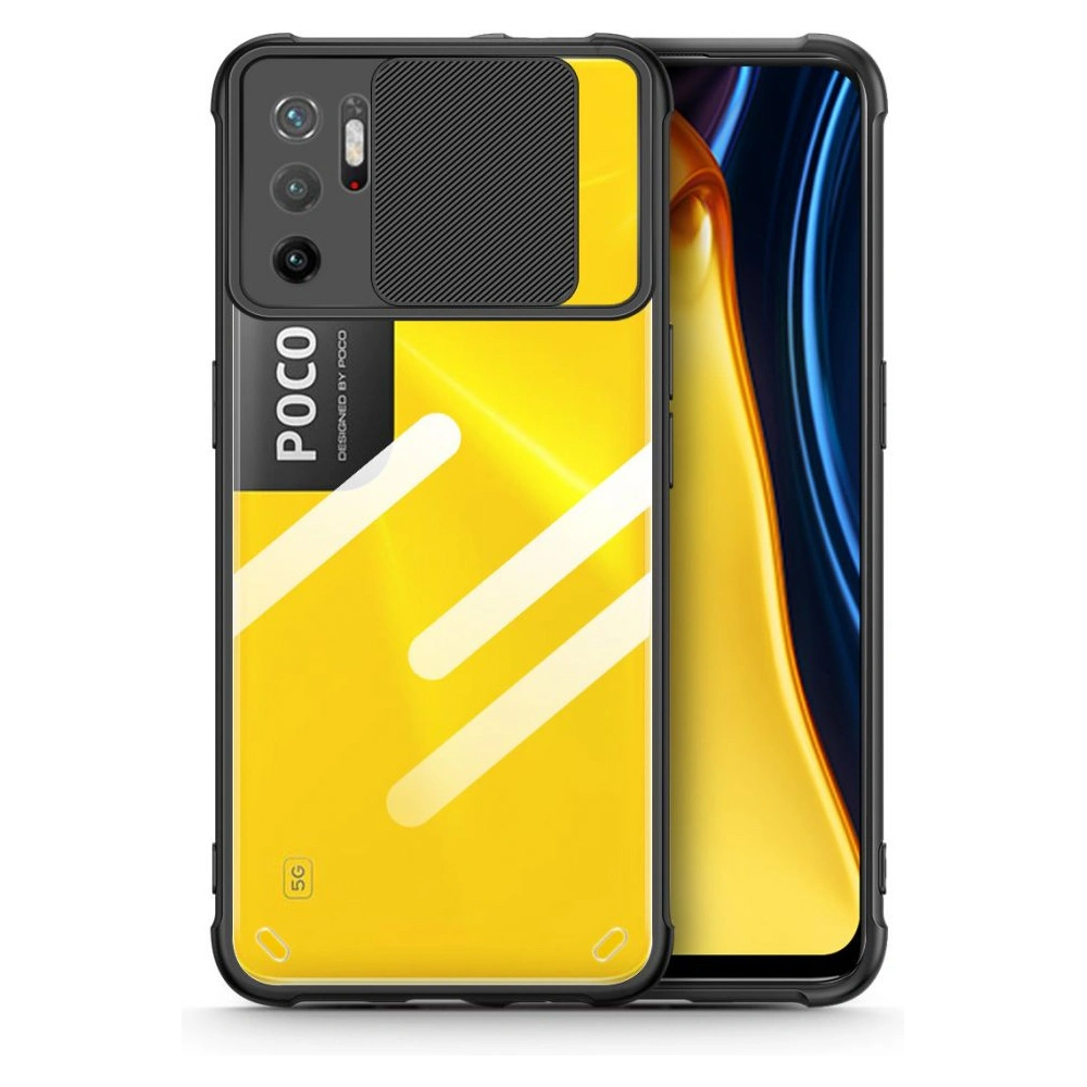 Hurtownia GSM - Etui Tech-Protect Camshield POCO M3 Pro 5G/Redmi Note 10 5G černé - THP568BLK - {ean13} - Hurt