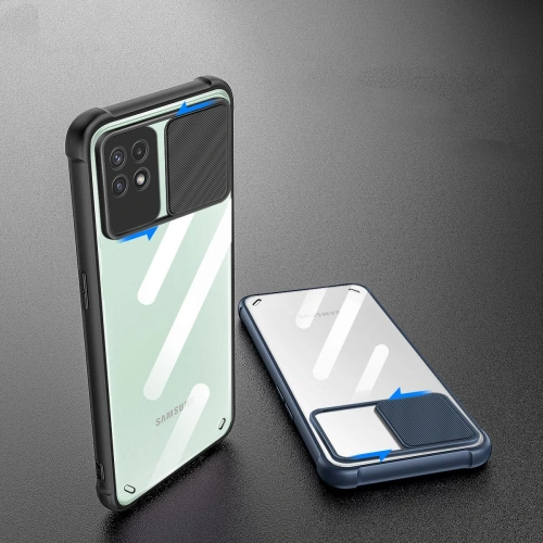 Etui Tech-Protect Camshield Samsung Galaxy A22 5G Black