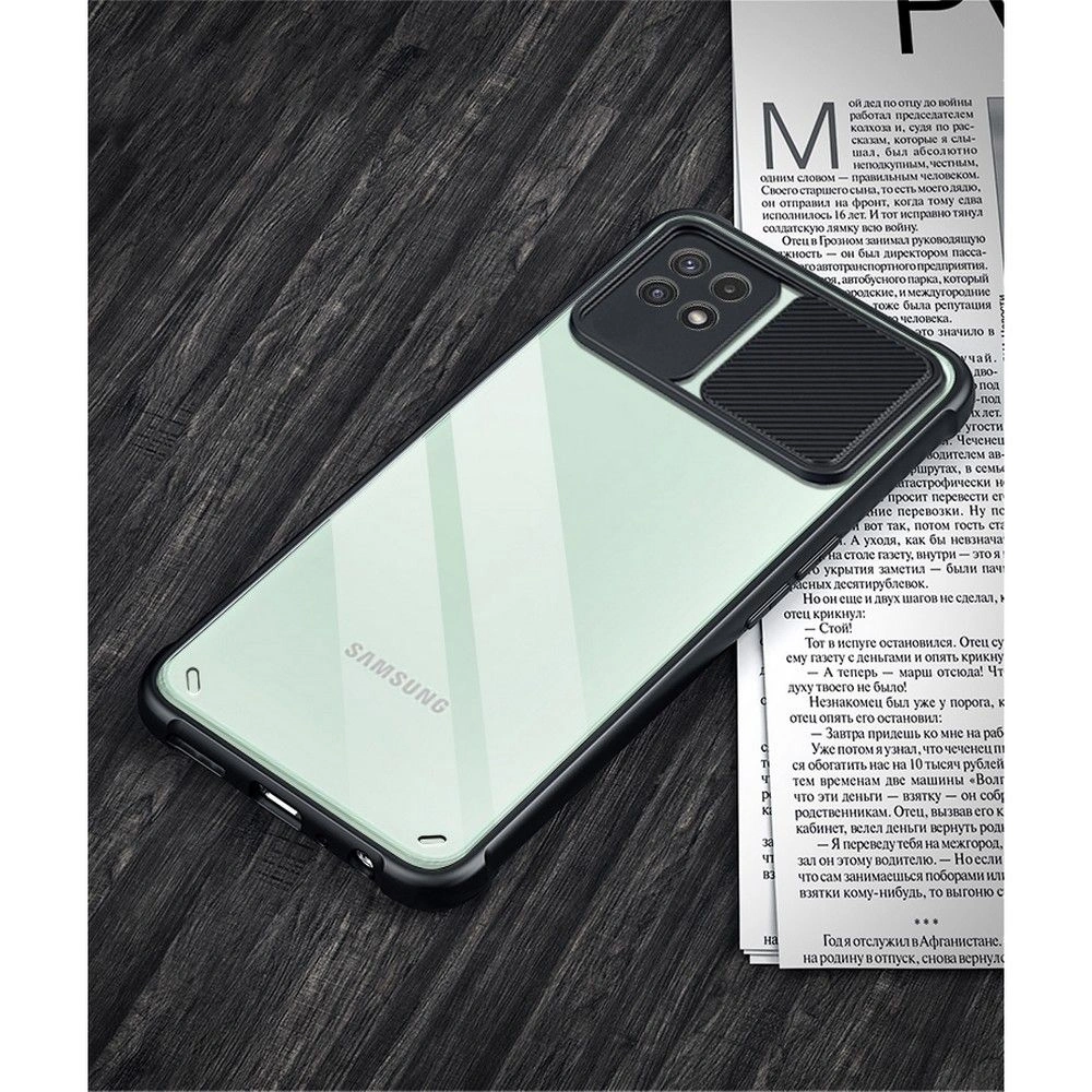 Wholesale Tech-Protect Camshield Samsung Galaxy A22 5G Black - THP575BLK - {ean13} - Hurt
