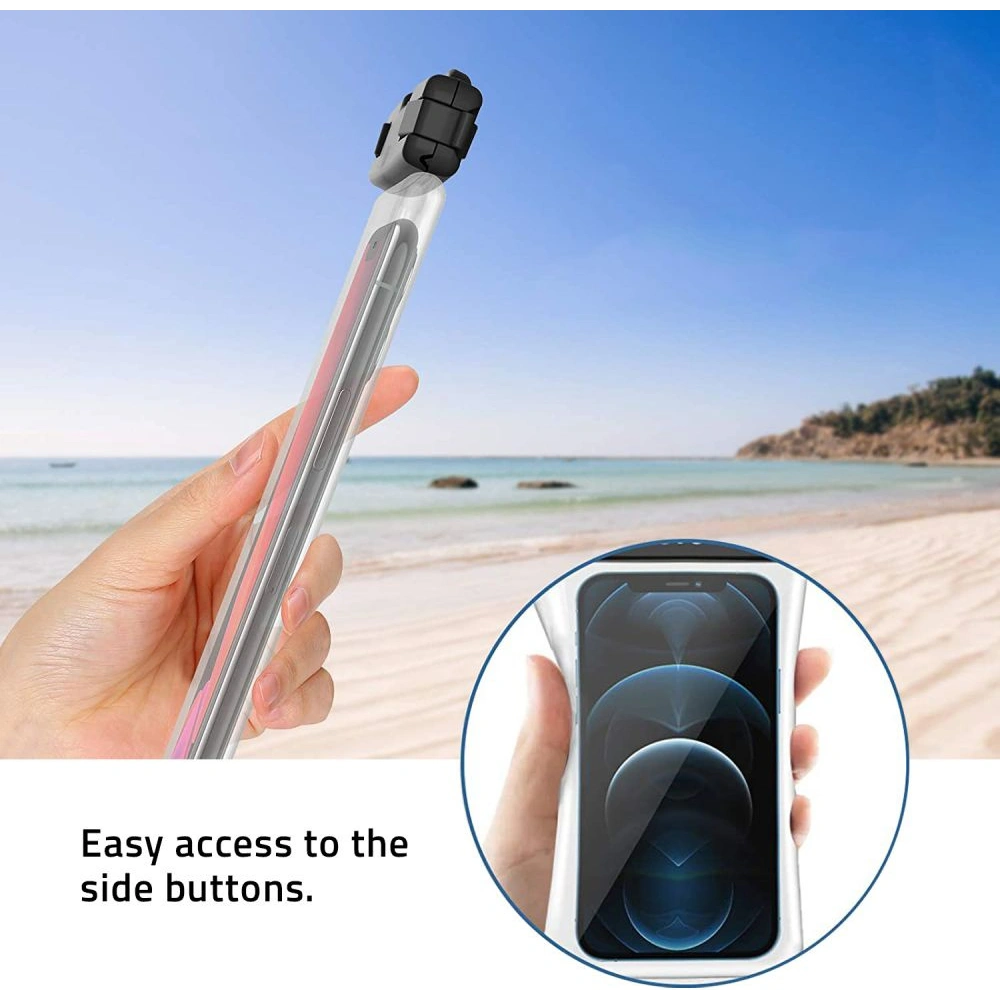 Hurtownia GSM - Wasserdichtes Case Tech-Protect Universelles wasserdichtes Case Schwarz/Klar - THP584BLKCL - {ean13} - Hurt