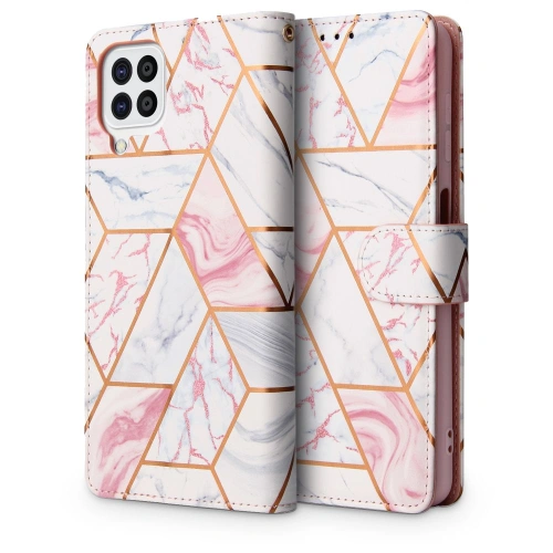 Etui Tech-Protect Wallet Samsung Galaxy A22 4G Marble