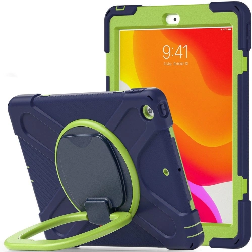 Etui Tech-Protect X-armor Apple iPad 10.2 2019/2020 (7. i 8. generacji) Navy/lime