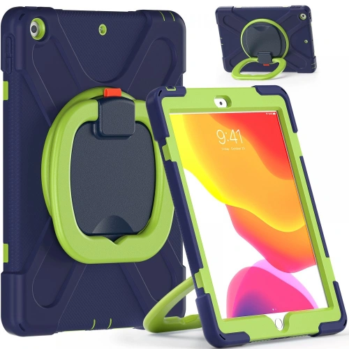 Etui Tech-Protect X-armor Apple iPad 10.2 2019/2020 (7. i 8. generacji) Navy/lime