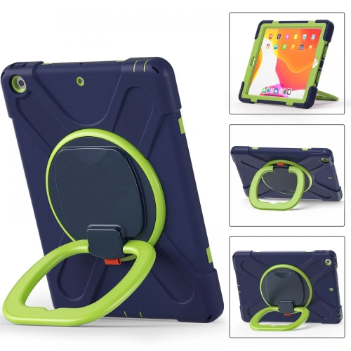 Etui Tech-Protect X-armor Apple iPad 10.2 2019/2020 (7. i 8. generacji) Navy/lime