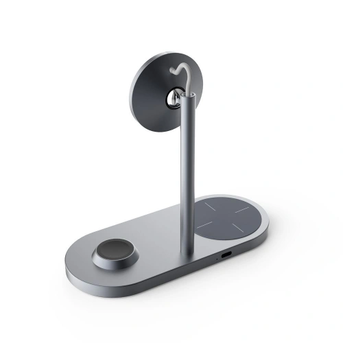 Ładowarka bezprzewodowa Tech-Protect A22 3in1 Magnetic MagSafe Wireless Charger Grey