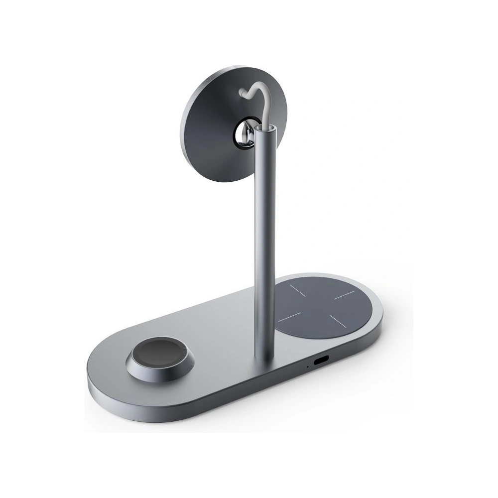 Wholesale Tech-Protect A22 3in1 Magnetic MagSafe Wireless Charger Grey - THP609GRY - {ean13} - Hurt