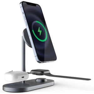 Ładowarka bezprzewodowa Tech-Protect A22 3in1 Magnetic MagSafe Wireless Charger Grey