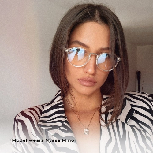 Okulary do komputera Meller z filtrem niebieskiego światła Nyasa Grey