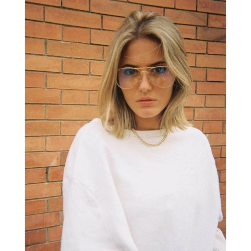 Okulary do komputera Meller z filtrem niebieskiego światła Ashia Silver