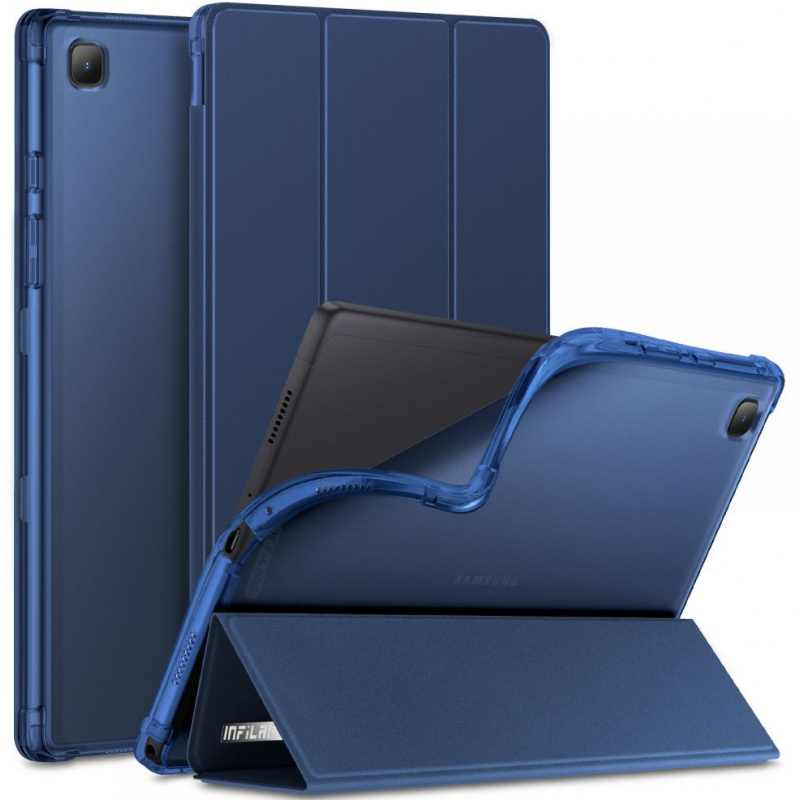Infiland Distributor - 6216990208751 - INF003BLU - Infiland Smart Stand Samsung Galaxy Tab A7 10.4 Blue - B2B homescreen