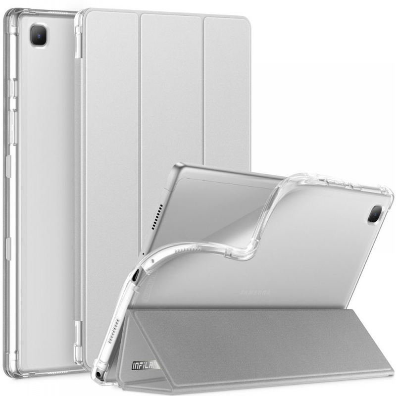 Infiland Distributor - 6216990208768 - INF004SLV - Infiland Smart Stand Samsung Galaxy Tab A7 10.4 Silver - B2B homescreen