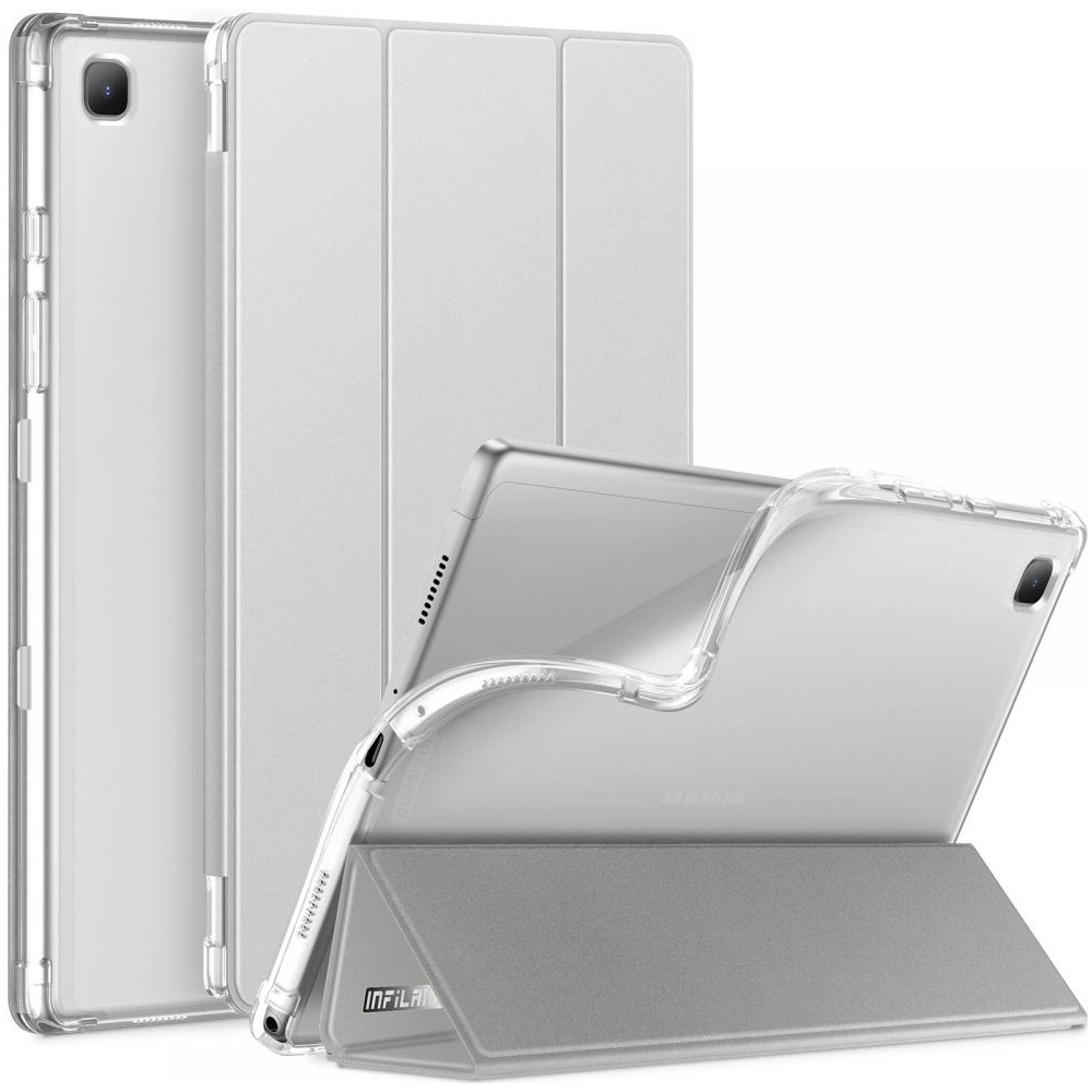 Hurtownia GSM - Etui Infiland Smart Stand Samsung Galaxy Tab A7 10.4 Stříbrné - INF004SLV - {ean13} - Hurt