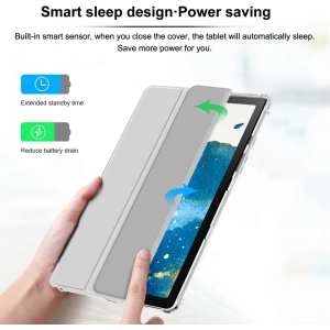 Hurtownia GSM - Case Infiland Smart Stand Samsung Galaxy Tab A7 10.4 Silber - INF004SLV - {ean13} - Hurt