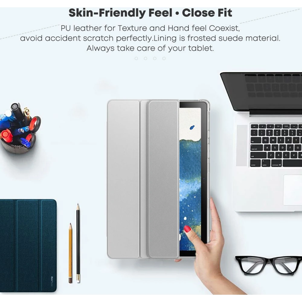 Hurtownia GSM - Etui Infiland Smart Stand Samsung Galaxy Tab A7 10.4 Stříbrné - INF004SLV - {ean13} - Hurt