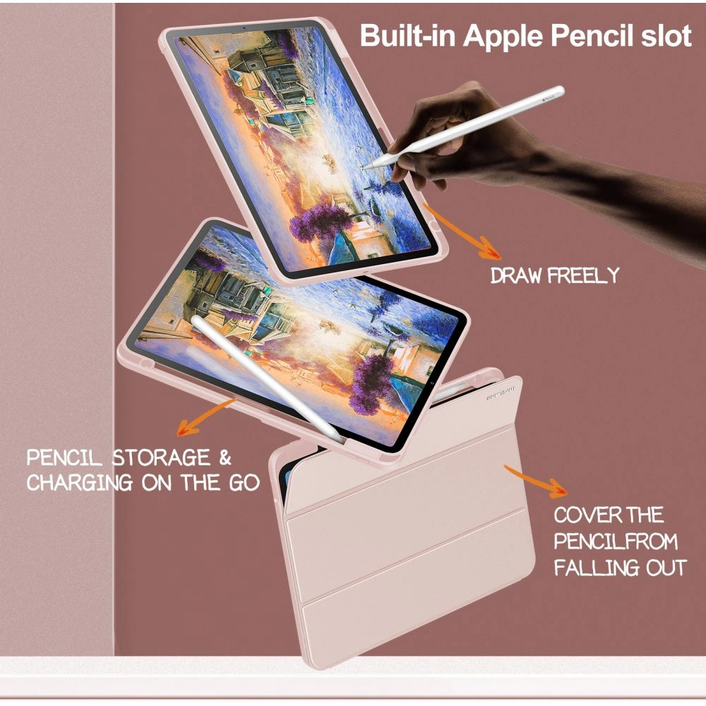 Hurtownia GSM - Etui Infiland Crystal Case Apple iPad Air 10.9 2020/2022 (4. a 5. generace) / iPad Air 11 2024 (6. generace) Růžová - INF005PNK - {ean13} - Hurt