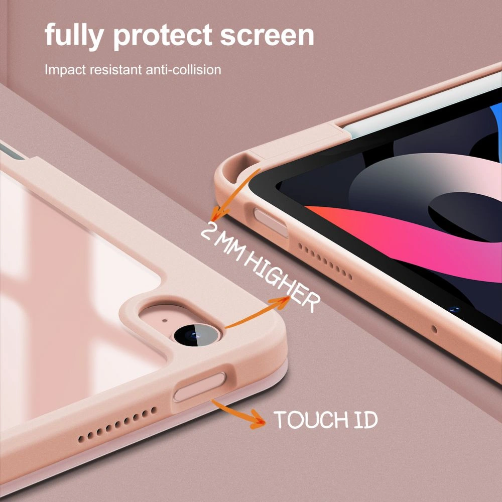 Hurtownia GSM - Etui Infiland Crystal Case Apple iPad Air 10.9 2020/2022 (4. a 5. generace) / iPad Air 11 2024 (6. generace) Růžová - INF005PNK - {ean13} - Hurt