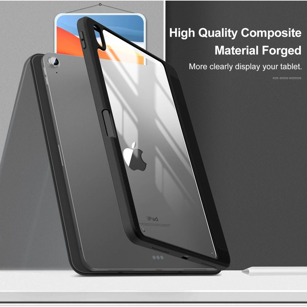 Hurtownia GSM - Etui Infiland Crystal Case Apple iPad Air 10.9 2020/2022 (4. a 5. generace) / iPad Air 11 2024 (6. generace) Černá - INF006BLK - {ean13} - Hurt