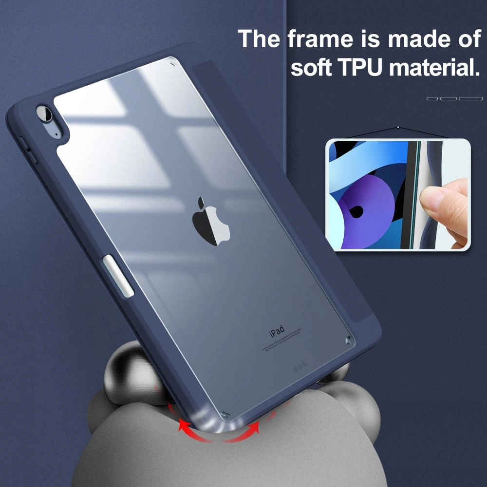Hurtownia GSM - Etui Infiland Crystal Case Apple iPad Air 10.9 2020/2022 (4. a 5. generace) / iPad Air 11 2024 (6. generace) Námořnická modrá - INF007NAVBLU - {ean13} - Hurt