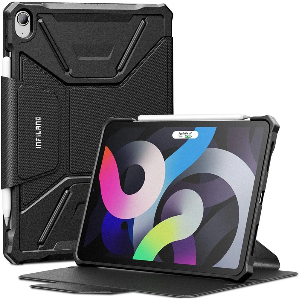 Hurtownia GSM - Etui Infiland Multiple Angles Apple iPad Air 10.9 2020/2022 (4. a 5. generace) / iPad Air 11 2024 (6. generace) Černá - INF008BLK - {ean13} - Hurt