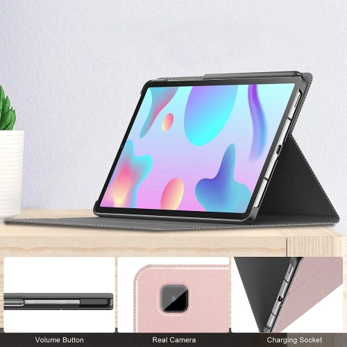 Etui Infiland Classic Stand Samsung Galaxy Tab S6 Lite 10.4 2022/2020 Pink