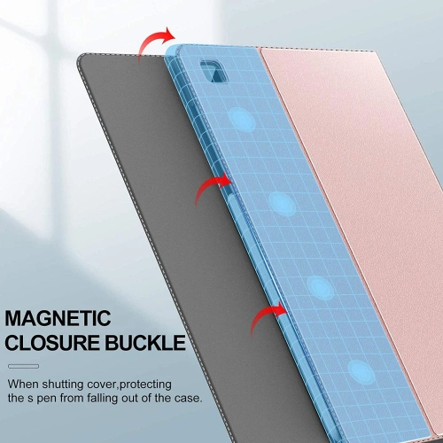 Etui Infiland Classic Stand Samsung Galaxy Tab S6 Lite 10.4 2022/2020 Pink