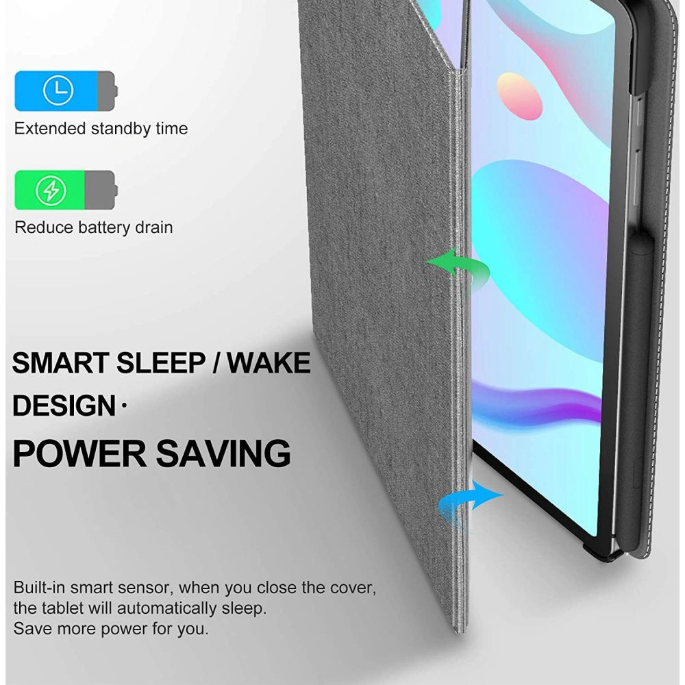 Hurtownia GSM - Etui Infiland Classic Stand Samsung Galaxy Tab S6 Lite 10.4 2022/2020 Šedá - INF010GRY - {ean13} - Hurt