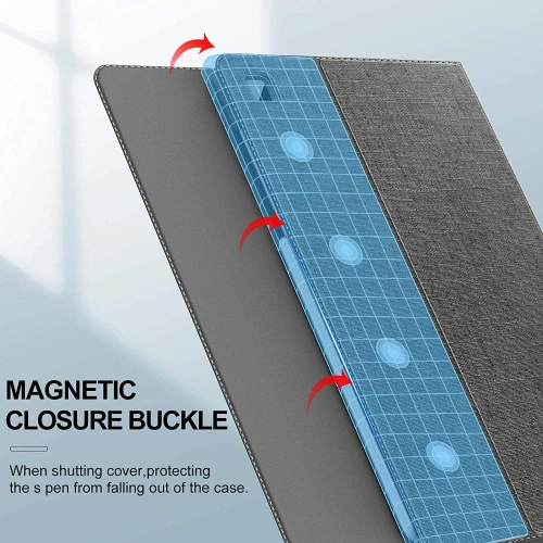 Etui Infiland Classic Stand Samsung Galaxy Tab S6 Lite 10.4 2022/2020 Grey