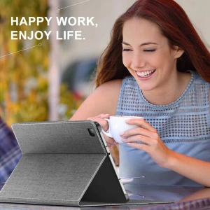 Hurtownia GSM - Etui Infiland Classic Stand Samsung Galaxy Tab S6 Lite 10.4 2022/2020 Grey - INF010GRY - {ean13} - Hurt