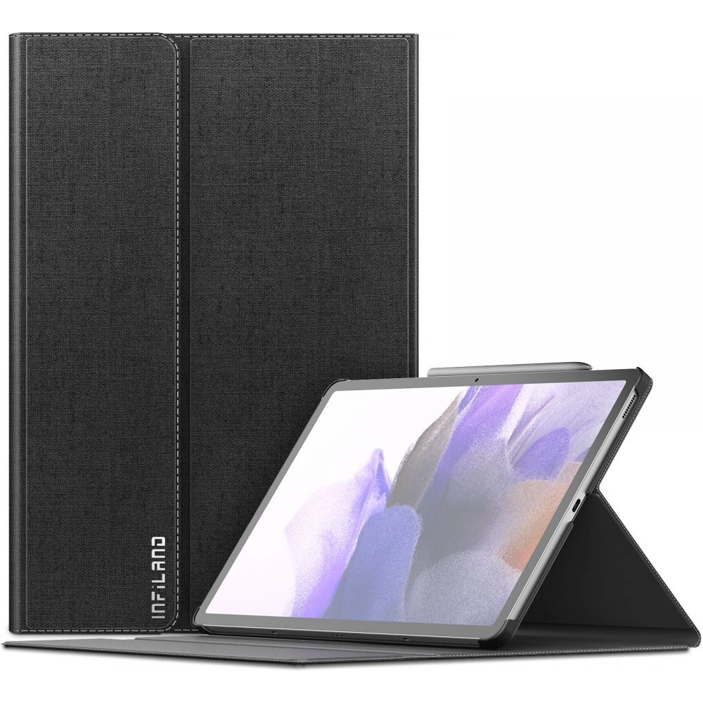 Hurtownia GSM - Etui Infiland Classic Stand Samsung Galaxy Tab S7 FE 5G 12.4 Černé - INF016BLK - {ean13} - Hurt