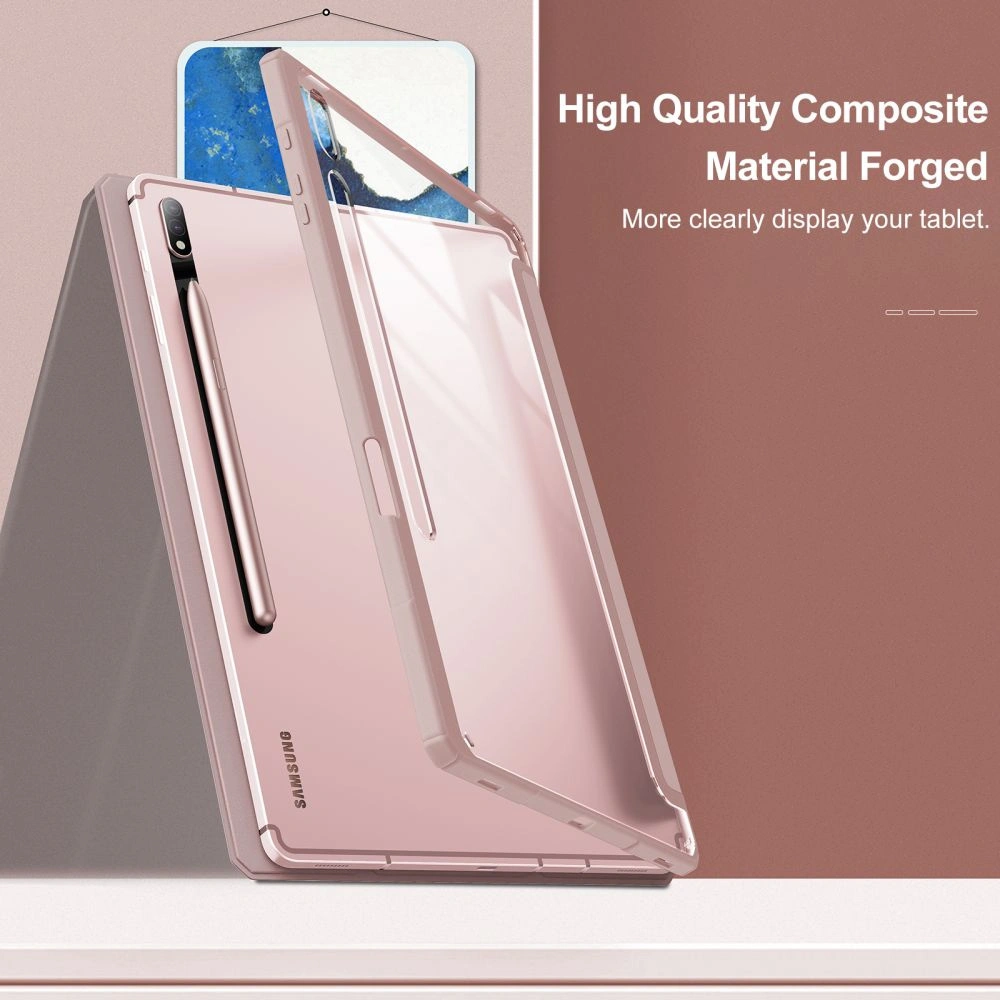 Hurtownia GSM - Etui Infiland Crystal Case Samsung Galaxy Tab S7 FE 5G 12.4 Růžová - INF017PNK - {ean13} - Hurt