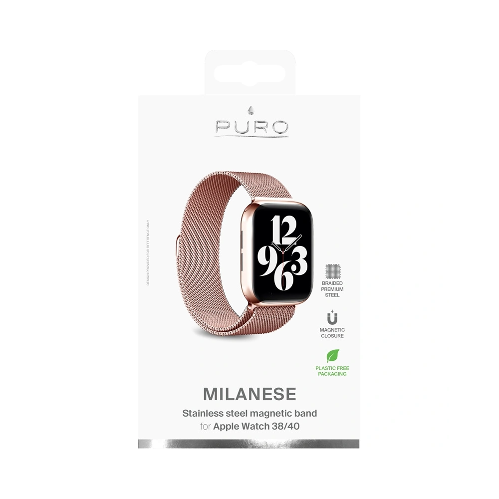 Hurtownia GSM - Bransoleta PURO Milanese Magnetic Band Apple Watch 4/5/6/7/SE 40/41mm (růžové zlato) - PUR455RS - {ean13} - Hurt