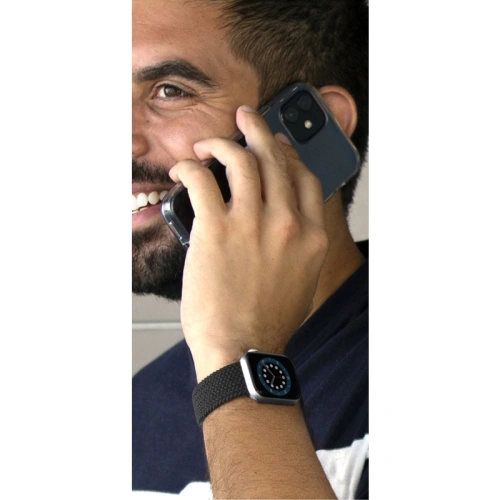 Pleciony pasek PURO Loop Band Apple Watch 4/5/6/7/SE/8/9/10 40/41/42mm (czarny)