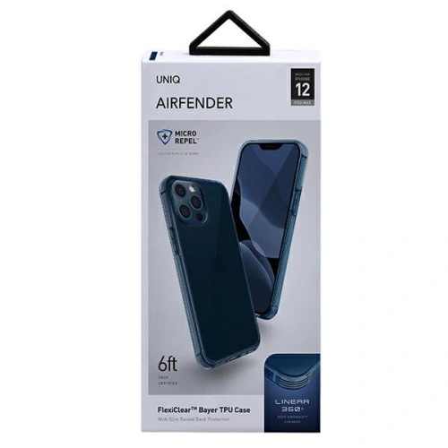 Etui UNIQ Air Fender Apple iPhone 12 Pro Max niebieski/nautical blue