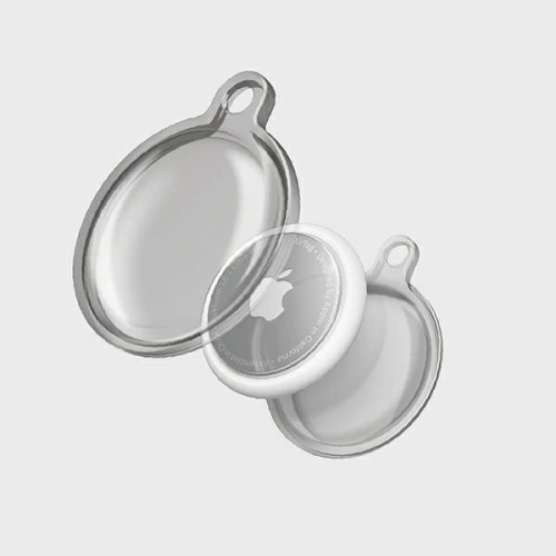 Etui UNIQ Glase Slim Apple AirTag przezroczysty/clear [4 PACK]