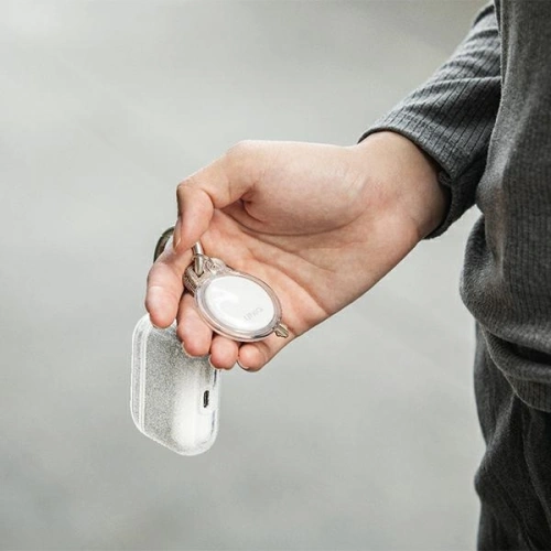 Etui UNIQ Glase Slim Apple AirTag przezroczysty/clear [4 PACK]