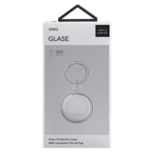 Etui UNIQ Glase Slim Apple AirTag przezroczysty/clear [4 PACK]