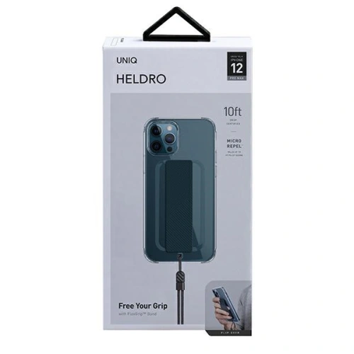 Etui UNIQ Heldro Apple iPhone 12 Pro Max przezroczysty/clear Antimicrobial