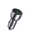 Ładowarka samochodowa UGREEN CD213 QC 3.0, 2xUSB, 36W (szara)