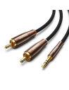 UGREEN AV170 2x RCA cable (Cinch) jack 3.5mm, 5m (black)