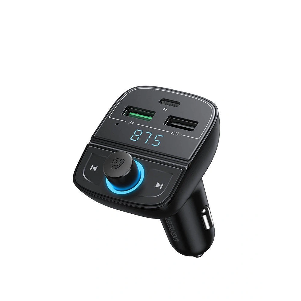 Hurtownia GSM - Transmitter FM UGREEN CD229, Bluetooth 5.0, USB QC 3.0, USB-C PD, microSD (černý) - UGR997BLK - {ean13} - Hurt